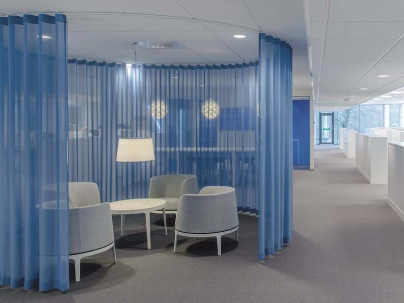 SAS Headquarters with Svensson fabrics Mint and Prime