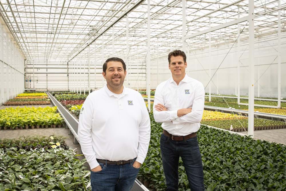 Frank Paul, Chief Operating Officer of The Plant Company, with co-founder and CEO, Jason Vanwingerden